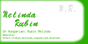 melinda rubin business card
